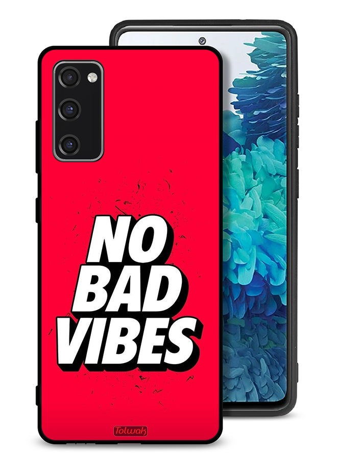 Tolwak Samsung Galaxy S20 FE Protective Case Cover No Bad Vibes - Image 1