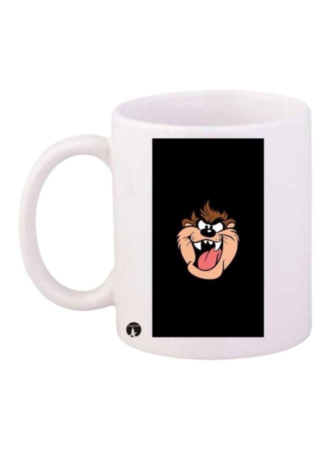 RYN Taz The Tasmanian Devil Printed Coffee Mug White/Black/Pink
