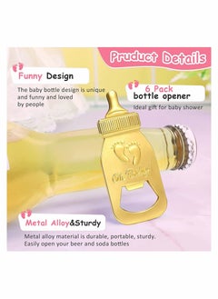 6 Pieces Bottle Opener Baby Shower Favor For Guest, Cute Baby Shower Souvenirs with Baby Footprints Neutral Baby Shower Decoration Gender Reveal Party Supplies for Boy Girl (Pink) - pzsku/Z26F4BC65E6070BF67FA5Z/45/_/1663062062/33965fe5-0c15-4e2d-88be-2d5cd857c2d8