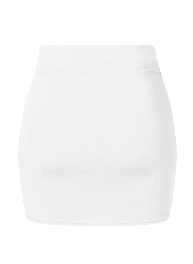 Women's Casual Stretchy Body con Pencil Mini Skirt Trendy Basic Simple Solid Color Stretchy Tube High Waist Skirts Fit Small to Medium No: 3319  - Image 4
