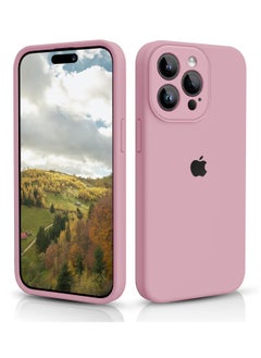 Wtech Premium Soft Liquid Silicone Case Cover For Apple iPhone 15 Pro 2023 Hot Pink  - Image 1
