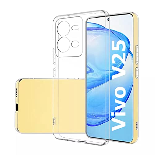 REALCASE Crystal Clear Vivo V25 5G Back Cover Case | Protective Design Transparent Back Cover Case for Vivo V25 5G (Silicone) - Image 2