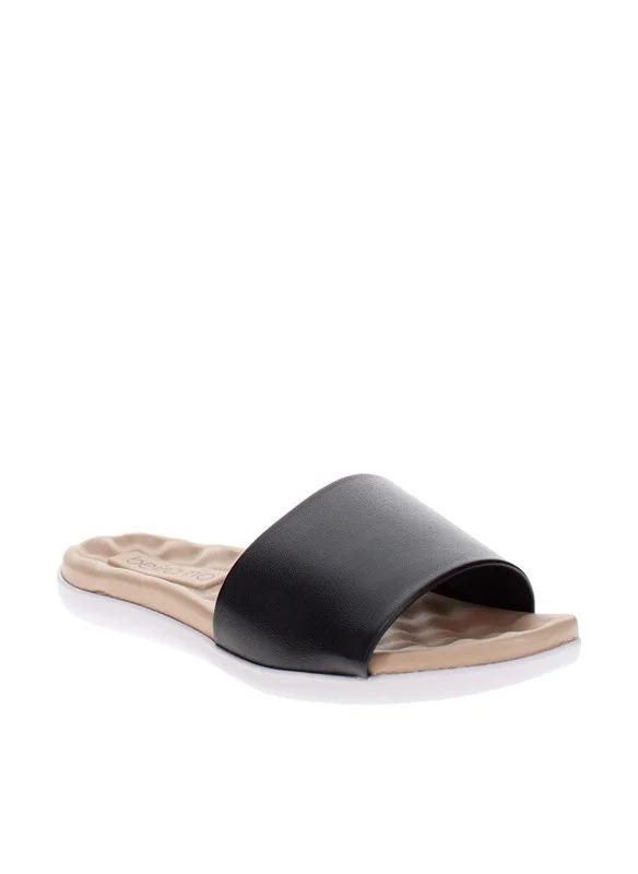 Beira Rio Beira Rio Ladies Flat Sandals Black | Made In Brazil