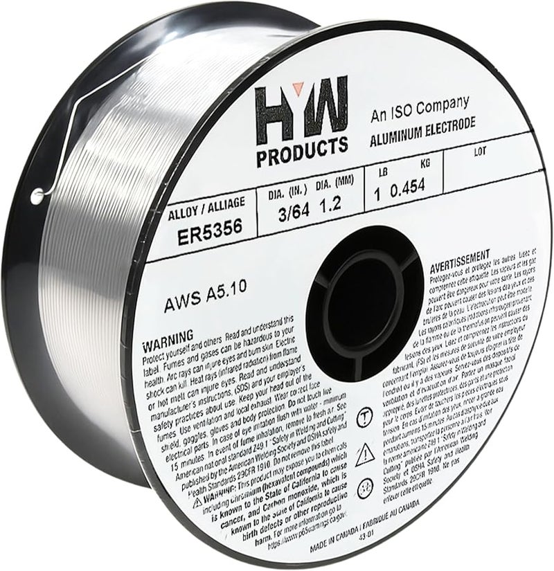 سلك لحام الألومنيوم MIG من نوع ER5356، مقاس 3/64 بوصة، لفة وزنها 1 رطل - Image 2