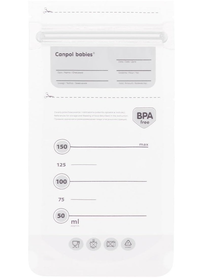Canpol babies Sterile breast milk storage bags 150 ml - 070/001  - Image 2