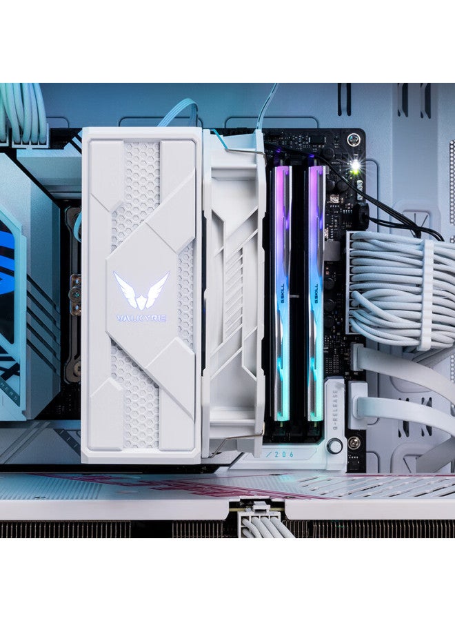 Valkyrie Cl140 White Vk Cpu Air Cooler With 6 Heatpipes, Pure Copper Base, Support Lga1700 Am5, Argb Lighting - Image 5