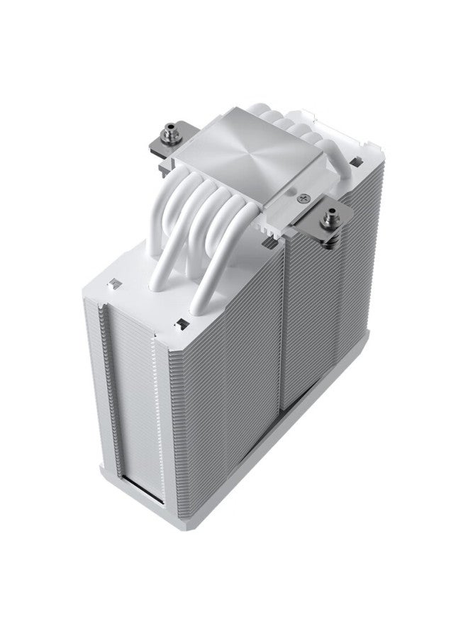 Valkyrie Cl140 White Vk Cpu Air Cooler With 6 Heatpipes, Pure Copper Base, Support Lga1700 Am5, Argb Lighting - Image 2