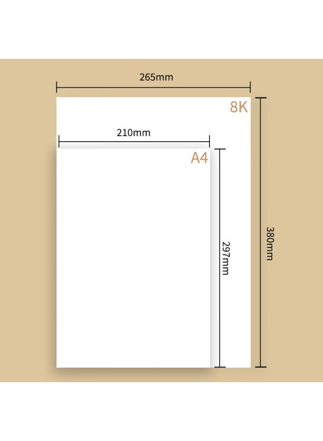 Tango A4 Sketch Book, Thickened 160G Leather Hard Cover, Professional Art Sketch Pad, Vertical Flip Art Student Hand-Drawn Special Book, Colored Pencil Student Beginner Tracing Drawing Book, 60 Sheets - Image 3