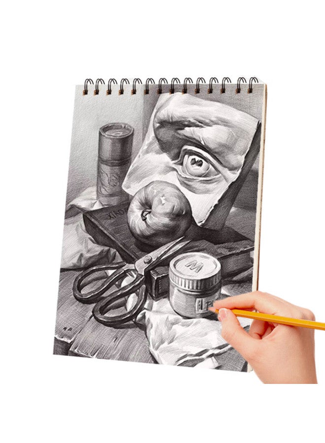 Tango A4 Sketch Book, Thickened 160G Leather Hard Cover, Professional Art Sketch Pad, Vertical Flip Art Student Hand-Drawn Special Book, Colored Pencil Student Beginner Tracing Drawing Book, 60 Sheets - Image 5