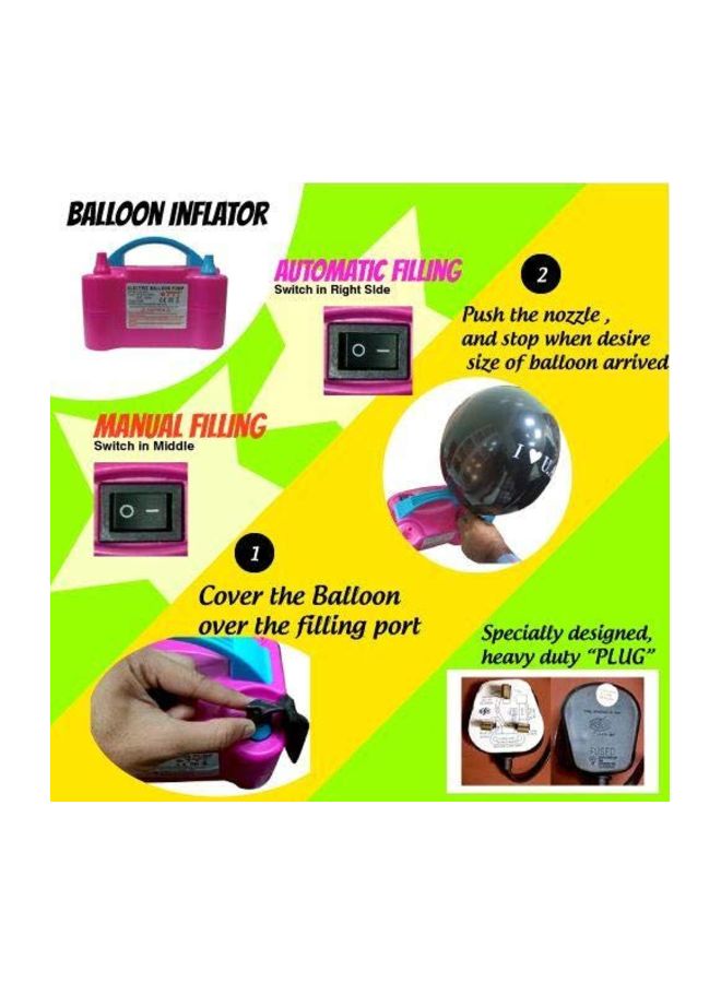 Electric Balloon Air Pump Purple/Blue  - Image 2