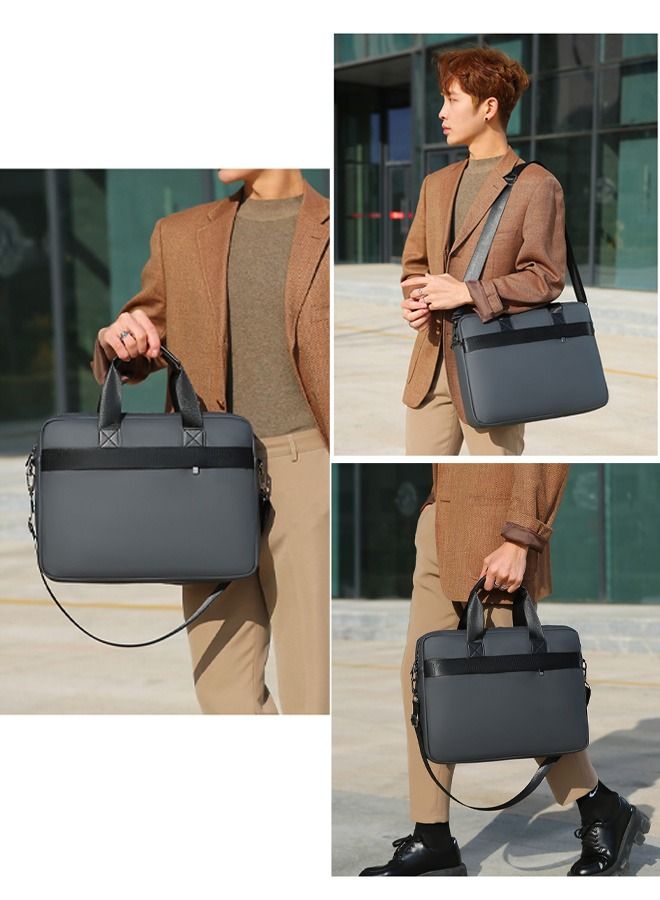 DUNISO 15.6 Inch Laptop Bag Lightweight Computer Bag Travel Business Handbag Briefcase Water Resistant Shoulder Messenger Bag for Men and Women Work Office College School - Image 3