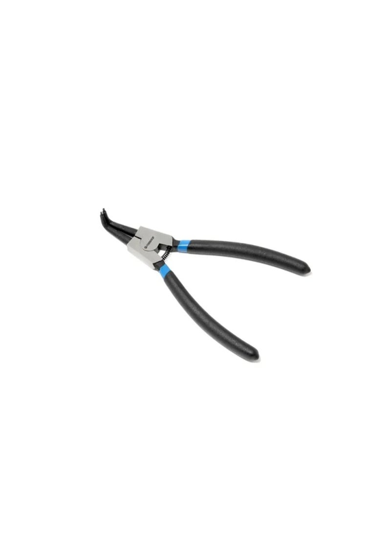 Snap ring pliers, bent, unclamping movement (90°, l-230mm), in blister
