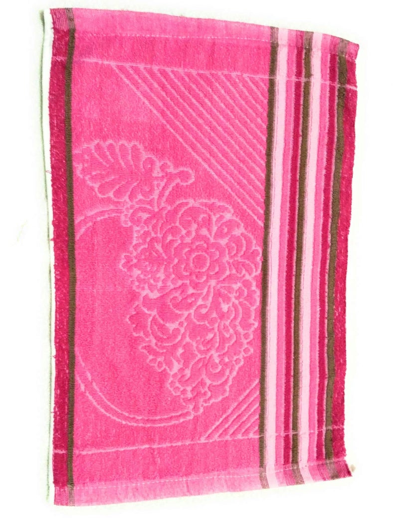 Cotton Colors Cotton Colors Floral Design Hand Towels (Medium, Multicolor, Pack of 8)_t105  - Image 4