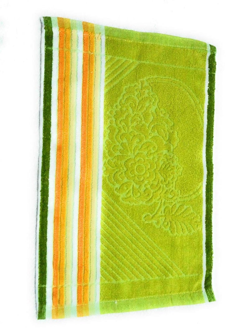 Cotton Colors Cotton Colors Floral Design Hand Towels (Medium, Multicolor, Pack of 8)_t105  - Image 2