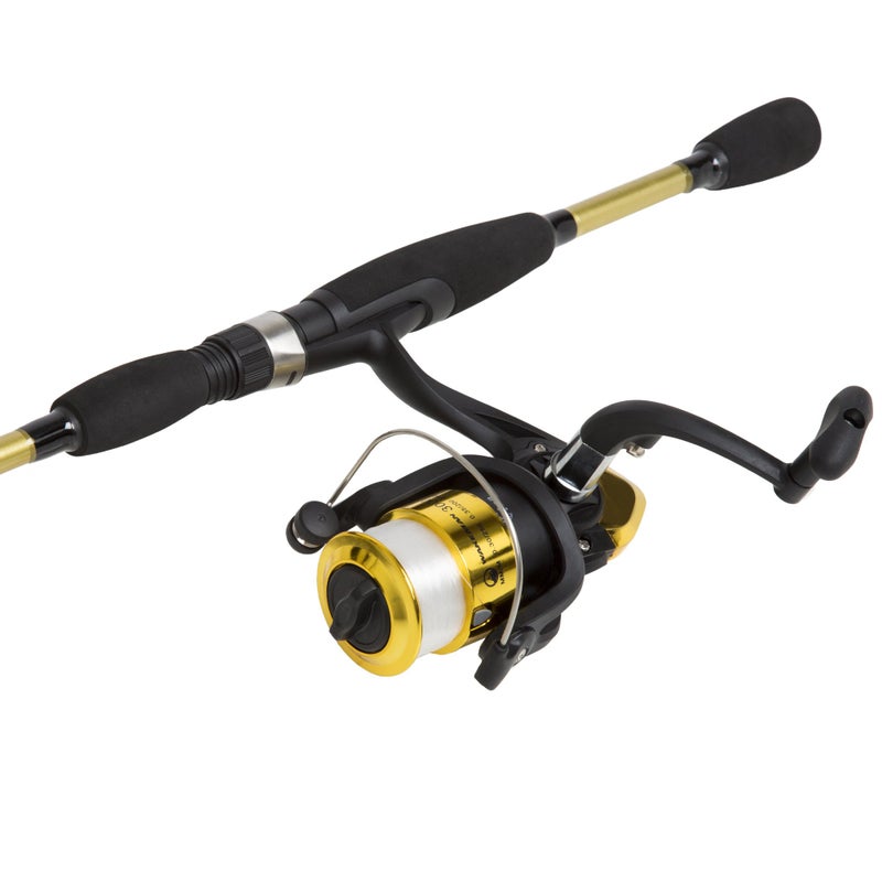 Wakeman Fishing Rod and Reel Combo - 2pc Strike Series Medium Action 78-Inch Spinning Reel Fishing Pole - Angling Gear for Bass and Trout by Wakeman (Gold), 6.5 feet - Image 3