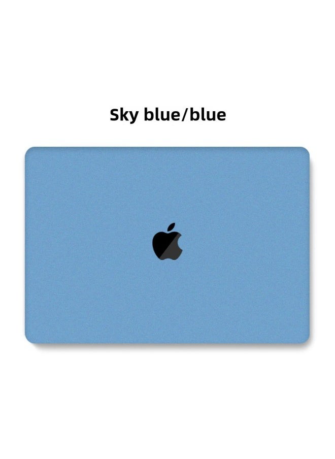 Generic - For Macbook Protective Case Apple Laptop Protective Case Pro Computer Case Quicksand Shell-Color:Quicksand-Sky Blue-Applicable Model:Hollow Out Air13(A1369/A1466) - Image 1