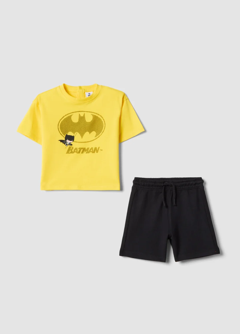 او في اس OVS Multicoloured Pure Cotton Batman Print Set For Boys