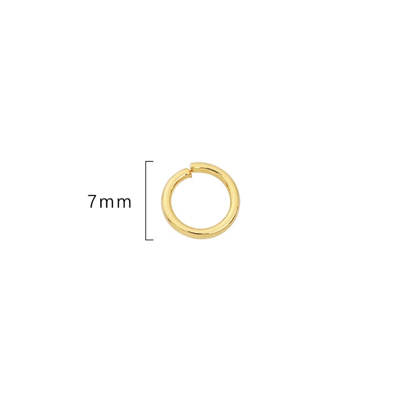 Beadia 14K Gold Plated Jump Rings Non Tarnish 7Mm 300Pcs For Jewelry Making Findings - Image 2
