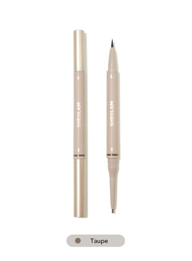 SHEGLAM Brows On Demand 2-In-1 Brow Pencil - Taupe