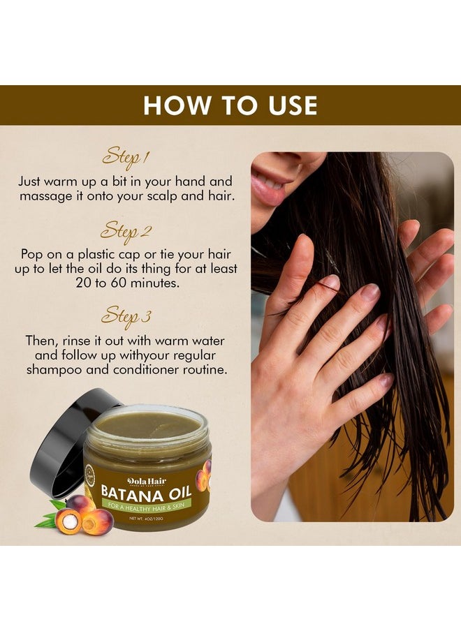 Dolahair Batana Oil for Hair Growth Organics 100% Natural Pure Batana Hair Oil Batana Oil Nourishes Damaged Hair raw Batana Butter Prevent Hair Loss Natural Hair Growth Oil and Conditioner  - Image 3