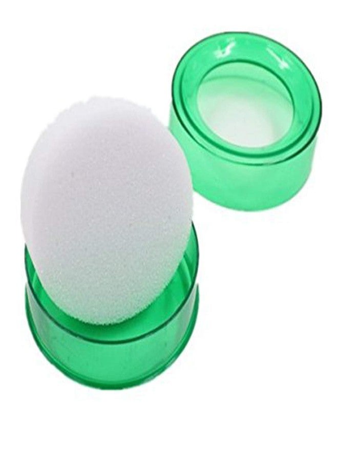 Xiaoyztan 8 Pcs Plastic Round Sponge Finger Wet Moistener for Desktop Counting Cash Money 2.7-Inch Diameter Green - Image 3
