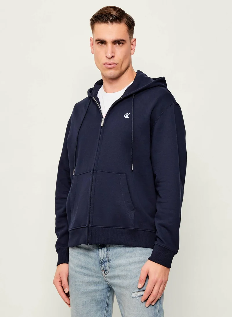 Sueded Terry Zip-Thru Hoody