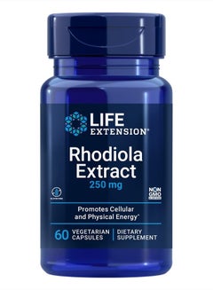 Life Extension Life Extension Rhodiola Extract 250 mg – Gluten-Free, Non-GMO, Vegetarian – 60 Capsules  - Image 1