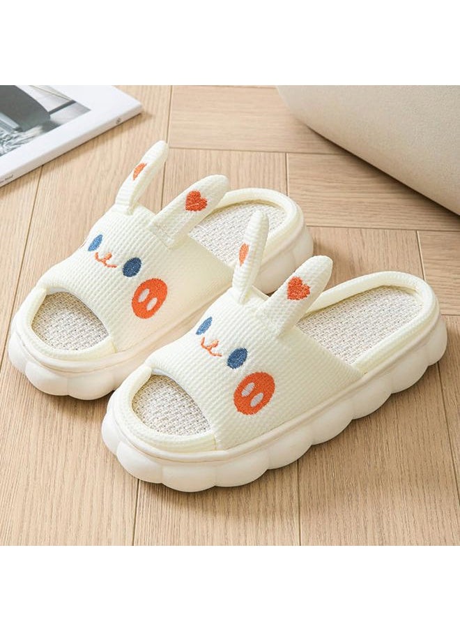 Yoroka Cartoon slippers Cute Animal Shape Slippers,Thick Sole Soft Indoor Outdoor Slippers for Women Bunny-8  - Image 2
