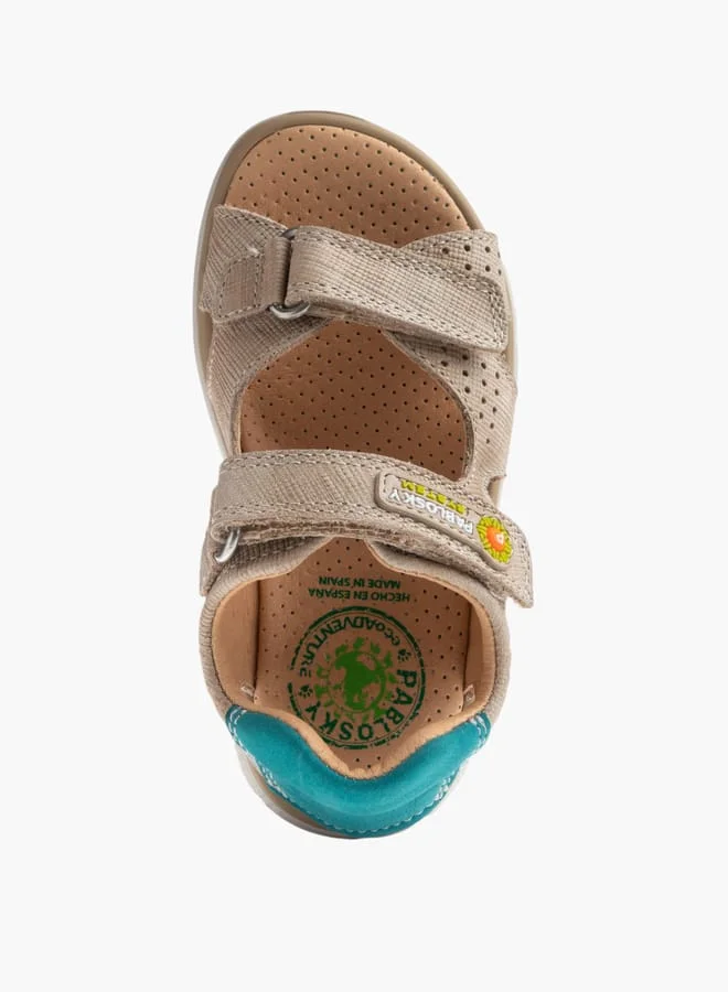 Pablosky Boys' Stitch Detail Floaters With Hook And Loop Closure