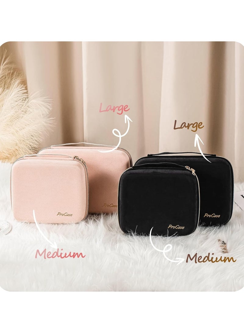 Procase Jewelry Organizer Case with Transparent Pockets, Zippered Pocket Bag for Earrings, Necklaces, Bracelets, and Accessories for Easy Travel, Comfortable and Easy-to-Use Design - Image 2