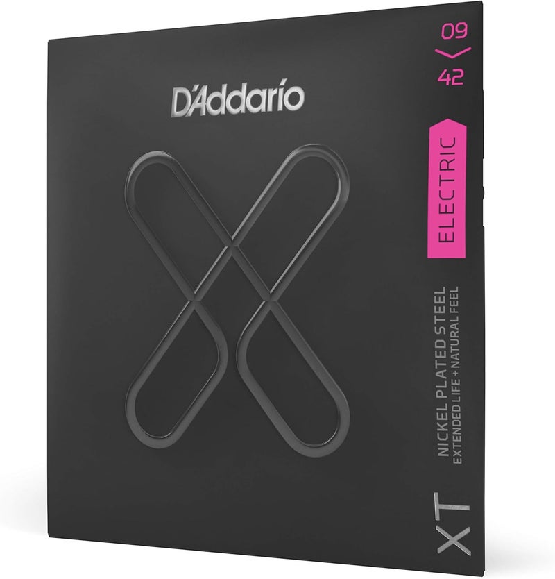 D'Addario XT Nickel Coated Electric Guitar Strings 09-42 - Image 1