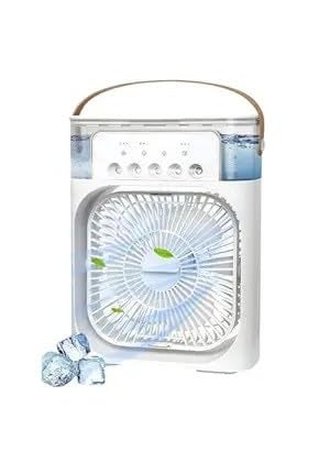 Ekdant Ekdant Cooler for Room Cooling Mini AC Portable Mini Fan Artic Cooler with 7 Colors LED Light 123 H Timer 3 Wind Speeds and 3 Spray Modes for OfficeHomeDormTravel Multicolor  - Image 1
