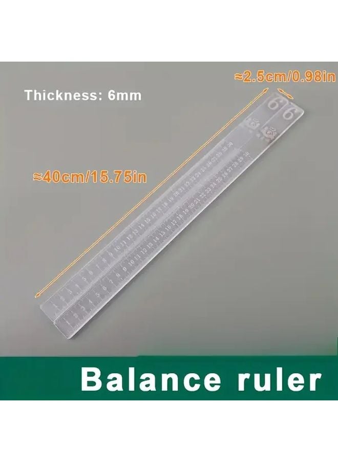 6mm Acrylic Thickness Gauge Scale Ruler For Clay Leather Resin Craft Leveling One Pair - Image 1