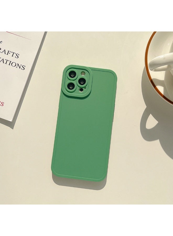 NIBEMINENT Matte Finish Solid Color Protective TPU Case Cover For iPhone 15 Pro Max, Dusk Green