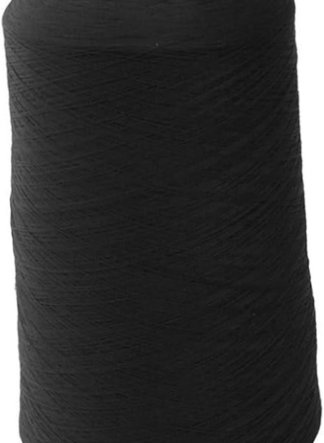 خيط ماكينة الخياطة المتعرج من البوليستر الأسود المخاريط القوية الثقيلة للتطريز - Image 2