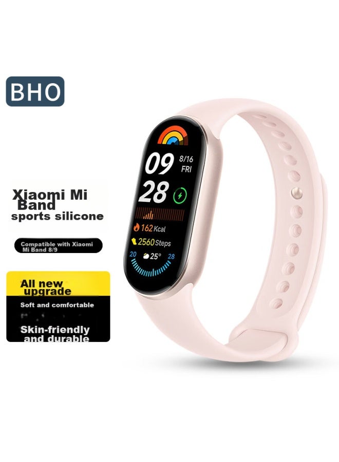 BHO Bho Compatible With Xiaomi Band 9/8 Smart Fitness Bracelet, Wristband Standard Version, Nfc Version, Universal Xiaomi Band 8/9 Strap, Breathable Sports Bracelet Replacement Strap Accessory  - Image 1