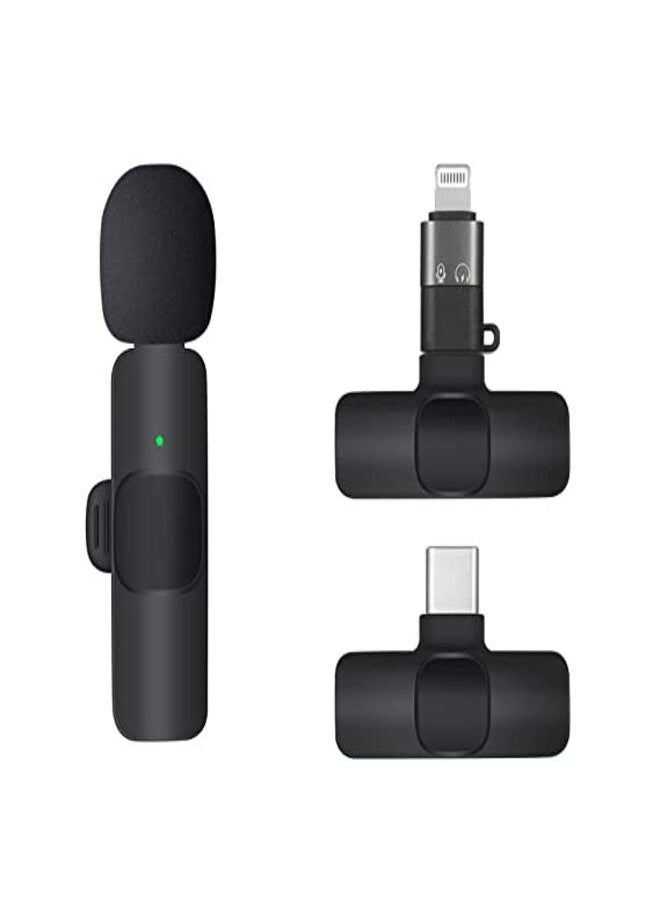 WALL BEAUTY - K9 Wireless Lavalier Lapel Microphone For iPhone iPad Professional Mini Wireless Mic For Video Recording Clip On Lapel Mic For YouTube Tik Tok Interview Vlog Facebook Live And Podcast - Image 1
