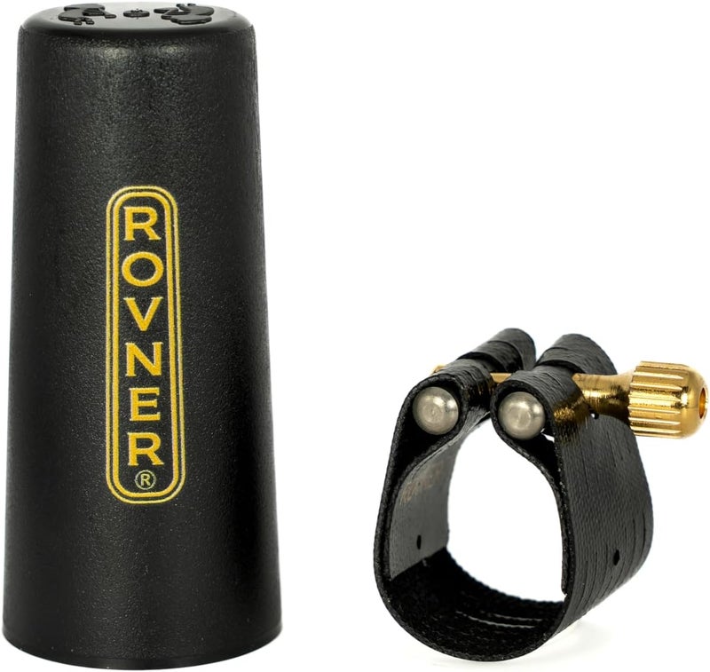 Rovner Ligature & Plastic Cap for Soprano Slim Saxophone - Dark Ligature for Metal Mouthpiece (1MB) - Image 2