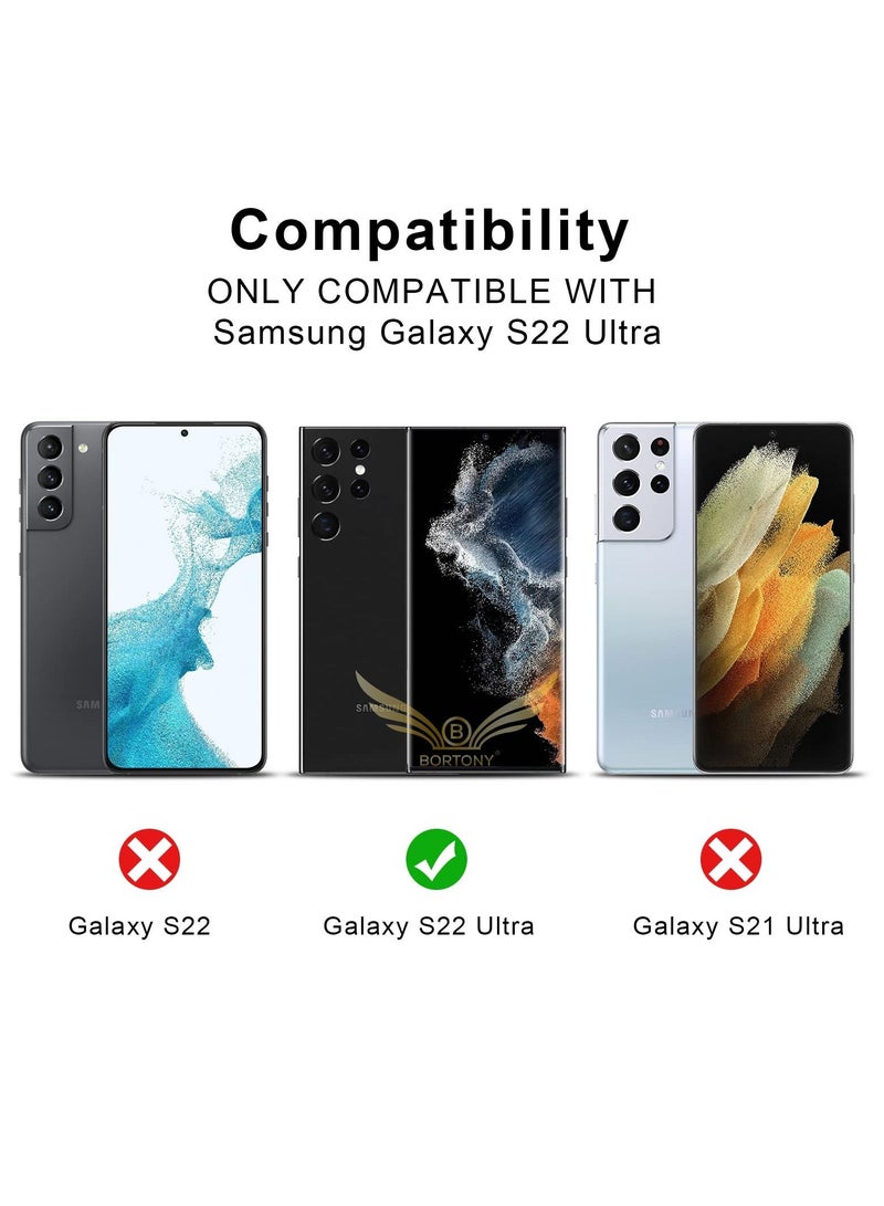 BORTONY 2-Piece Camera Lens Protector For Samsung Galaxy S22 Ultra - Image 4