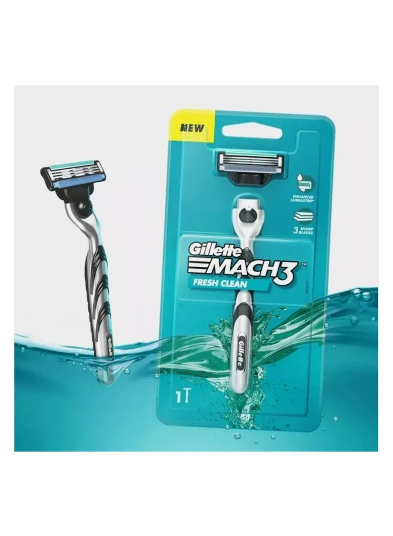 Gillette شفرة جيليت ماك 3 فريش كلين للرجال - Image 3