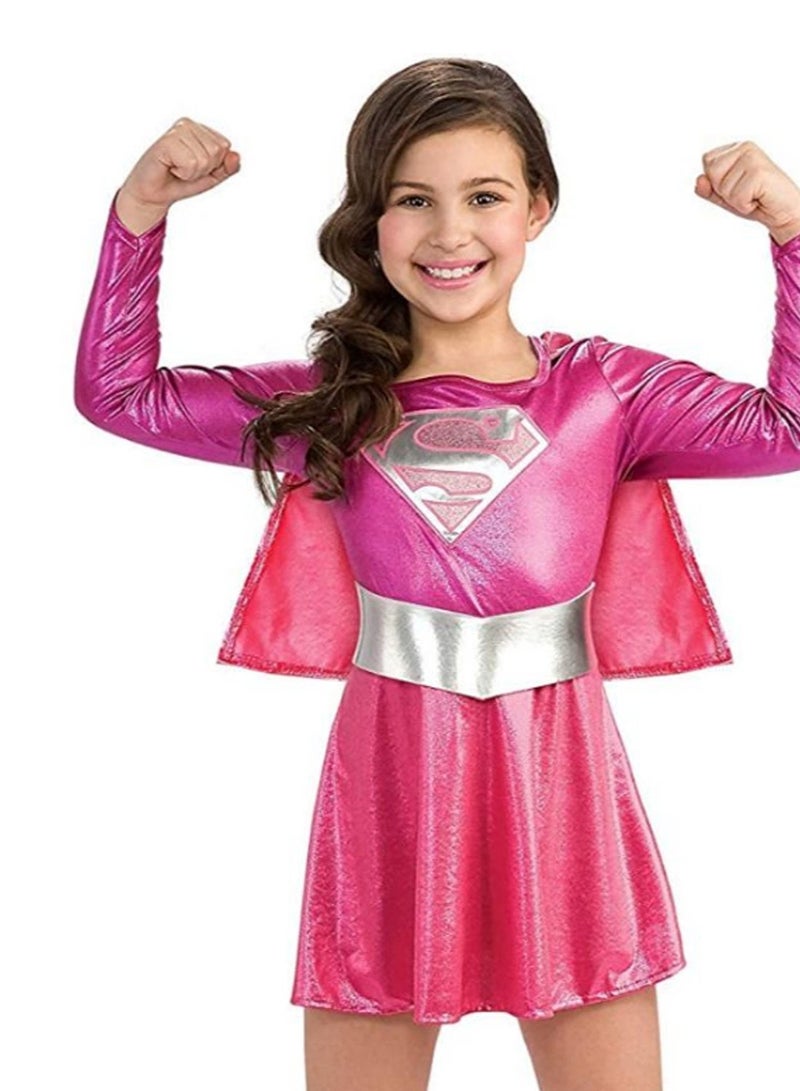 NIBEMINENT Super Girl Party Fancy Costume 2 - 4 Years - Image 2