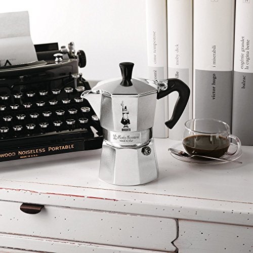 Bialetti - Moka Express: Iconic Stovetop Espresso Maker, Makes Real Italian Coffee, Moka Pot 3 Cups (4.3 Oz - 130 Ml), Aluminium, Silver - Image 3