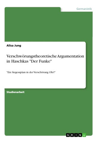 Verschwörungstheoretische Argumentation in Haschkas "Der Funke": "Ein Siegesspäan in der Verschörung Ohr!" - pzsku/Z26F64181C32908DF38A2Z/45/1749035334/54eab0d0-3c56-4157-82d3-1400737ae5e8