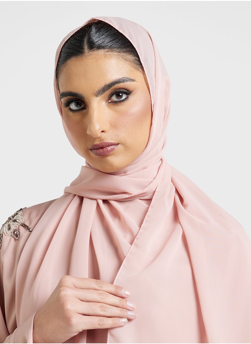 Khizana Embellished Abaya With Sheila  - Image 4