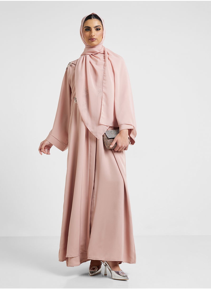 Khizana Embellished Abaya With Sheila  - Image 5