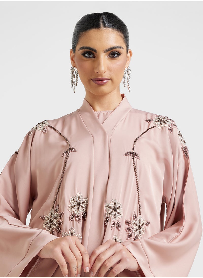 Khizana Embellished Abaya With Sheila  - Image 3