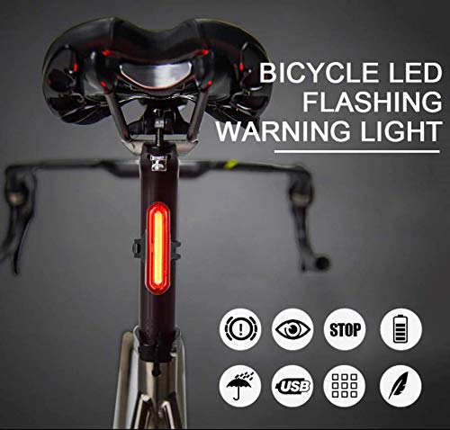 RESHNE Bicycle Smart Back Tail Light 120LMN USB Rechargeable Multi Color Change LED Rear Break Light Tail Light Rear Light- 1 Tail Light with Mounting Bracket Bicycle Accessories | Bicycle Parts | - Image 5