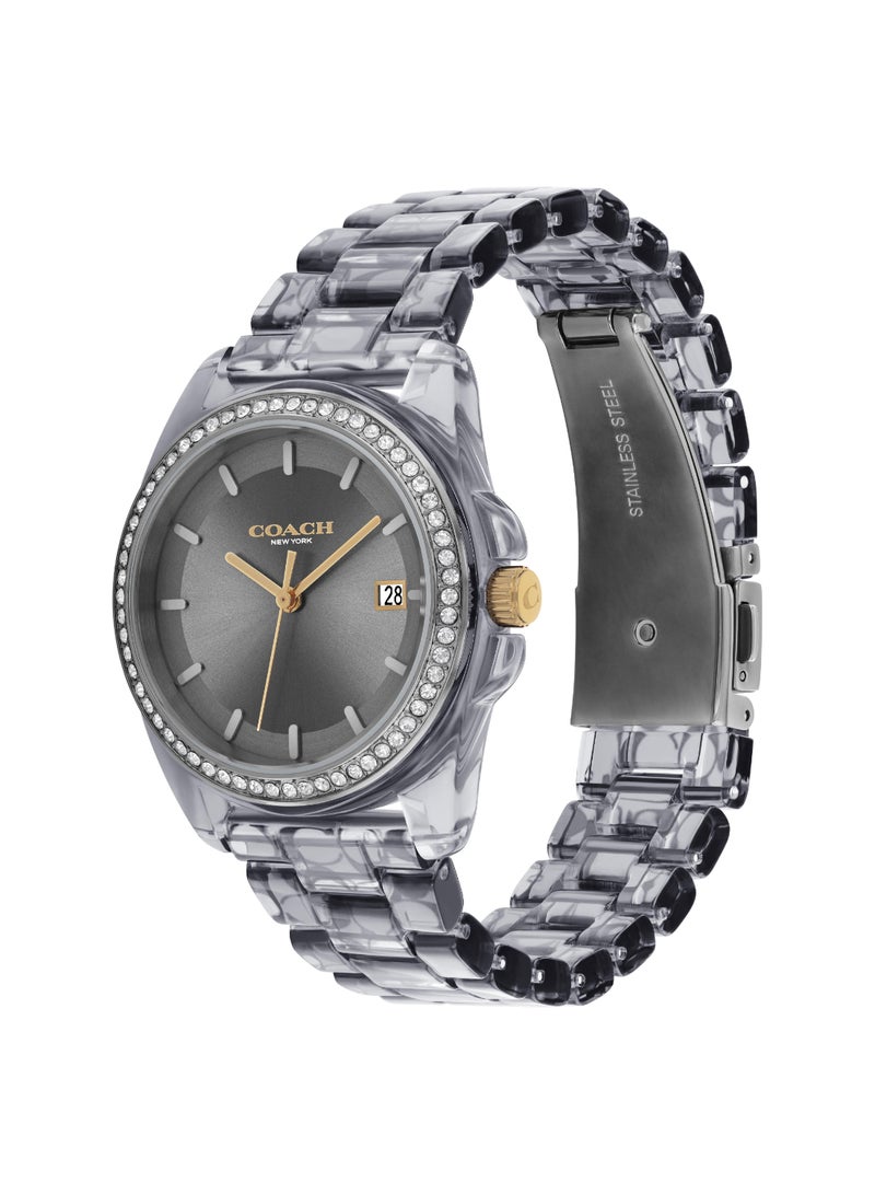 COACH Round Analog Women's Grey Case Watch - 14504273  - Image 2