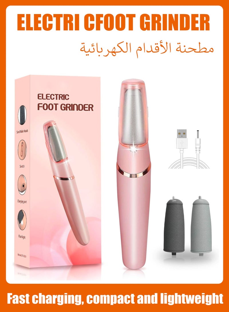 Electric callus remover, foot file, pedicure tool, rechargeable, removes dry skin, leaving feet smoother, treats hard skin and dead skin, ideal gift. - Image 1