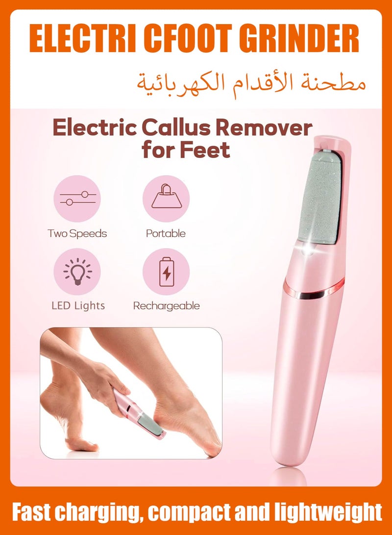 Electric callus remover, foot file, pedicure tool, rechargeable, removes dry skin, leaving feet smoother, treats hard skin and dead skin, ideal gift. - Image 2